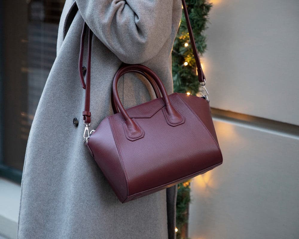 Lorenza Women's Leather Bag, Medium Bouletta