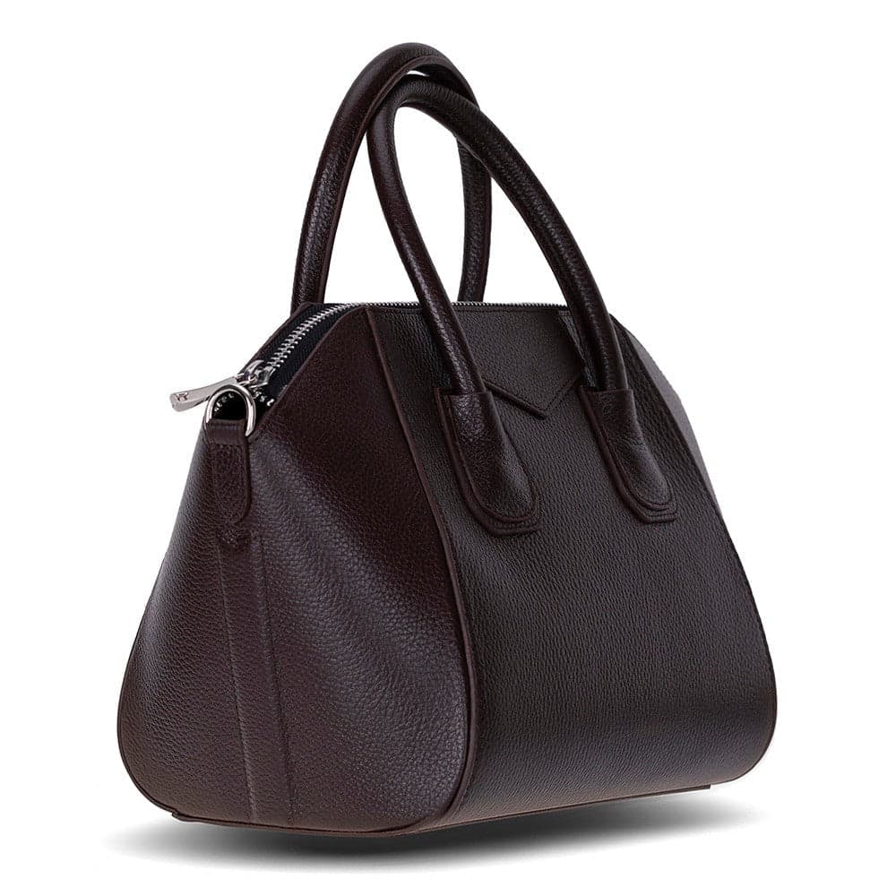 Lorenza Women's Leather Bag, Medium Brown Bouletta