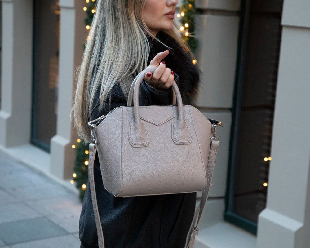 Lorenza Women's Leather Bag, Medium Bouletta