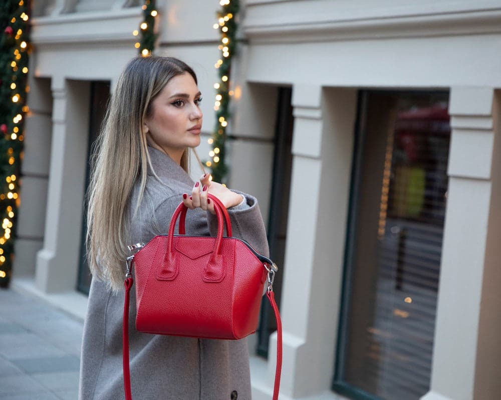 Lorenza Women's Leather Bag, Small Bouletta