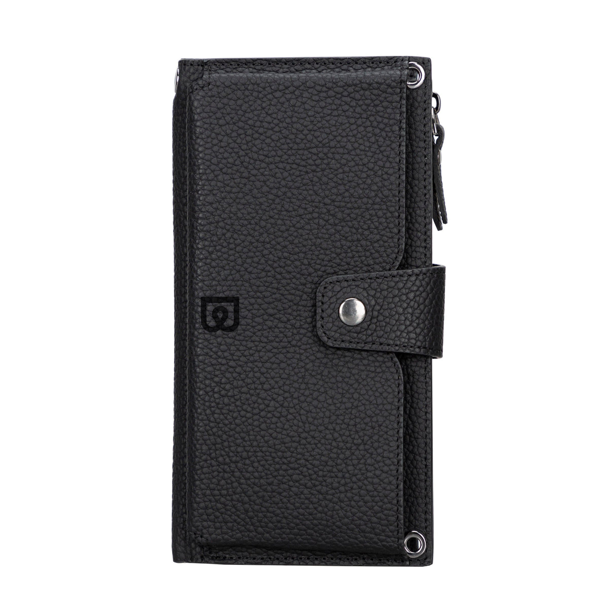Lozan Leather Strap Wallet Black Bouletta