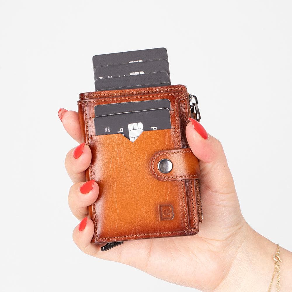 Lumora Leather Pop-up Card Holder Bouletta