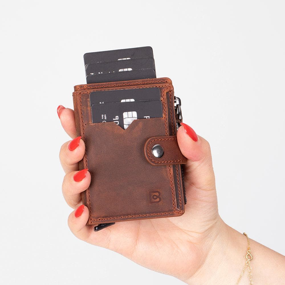 Lumora Leather Pop-up Card Holder Bouletta