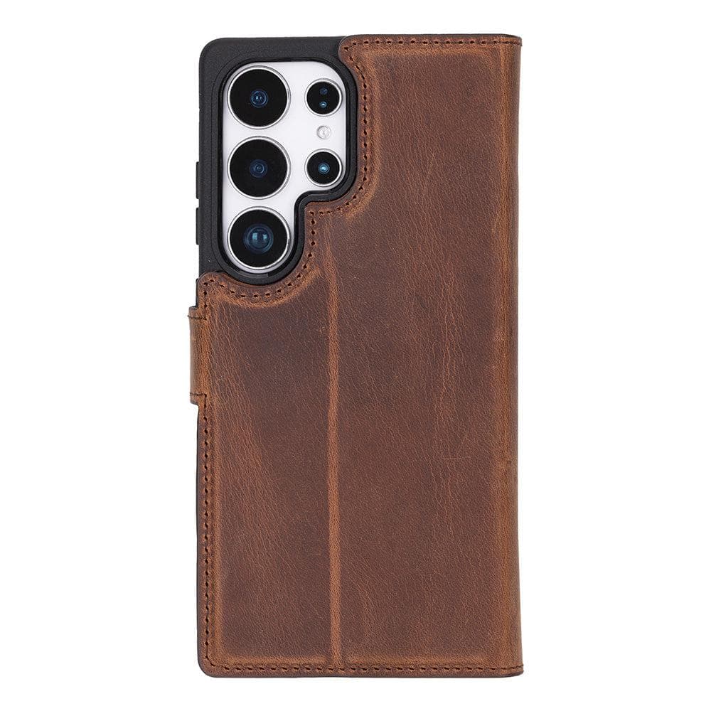 Luxury Handmade Genuine Leather Phone Case for Samsung Galaxy S25 Ultra – Magnetic & Detachable, Unisex Bouletta