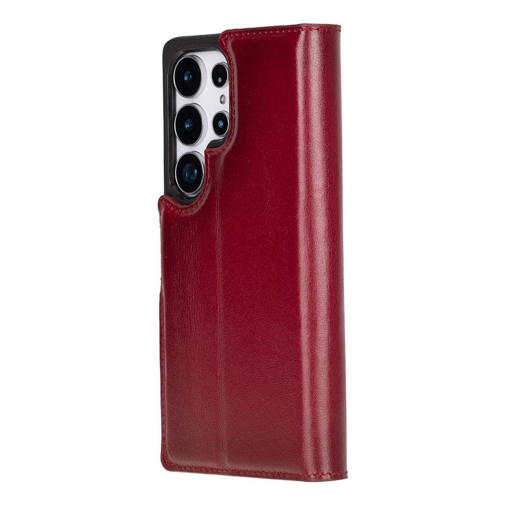 Luxury Handmade Genuine Leather Phone Case for Samsung Galaxy S25 Ultra – Magnetic & Detachable, Unisex Bouletta