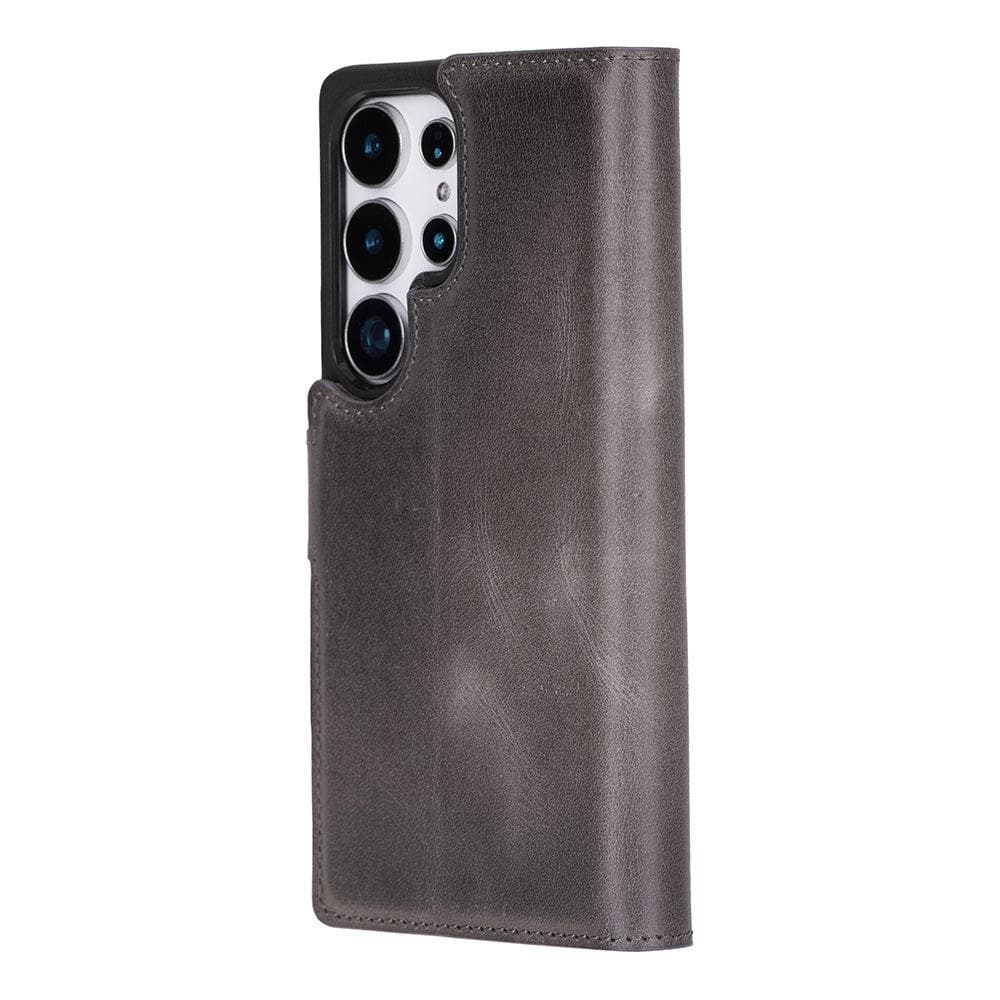 Luxury Handmade Genuine Leather Phone Case for Samsung Galaxy S25 Ultra – Magnetic & Detachable, Unisex Bouletta