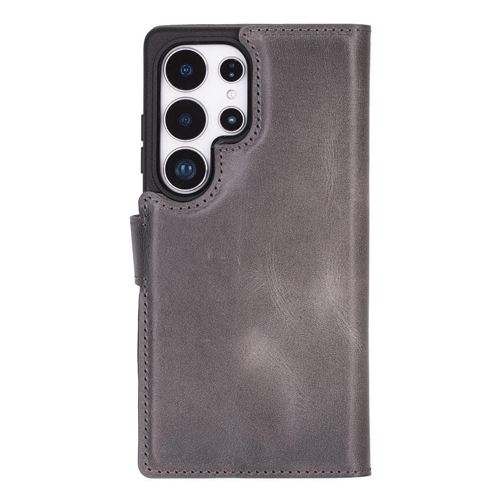 Luxury Handmade Genuine Leather Phone Case for Samsung Galaxy S25 Ultra – Magnetic & Detachable, Unisex Bouletta