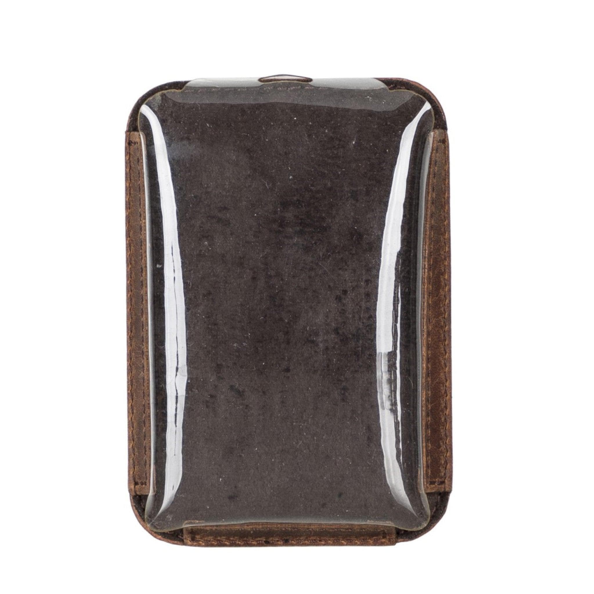 Maggy Magic Genuine Leather Card Holder Antic Brown Bouletta