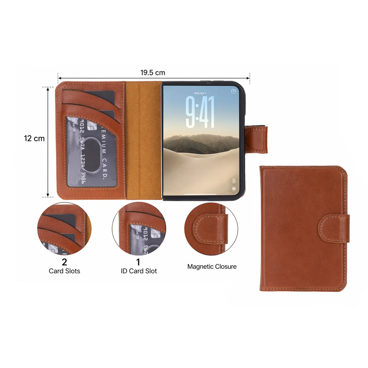 Magic I Phone Duo Leather Detachable Wallet Case Bouletta