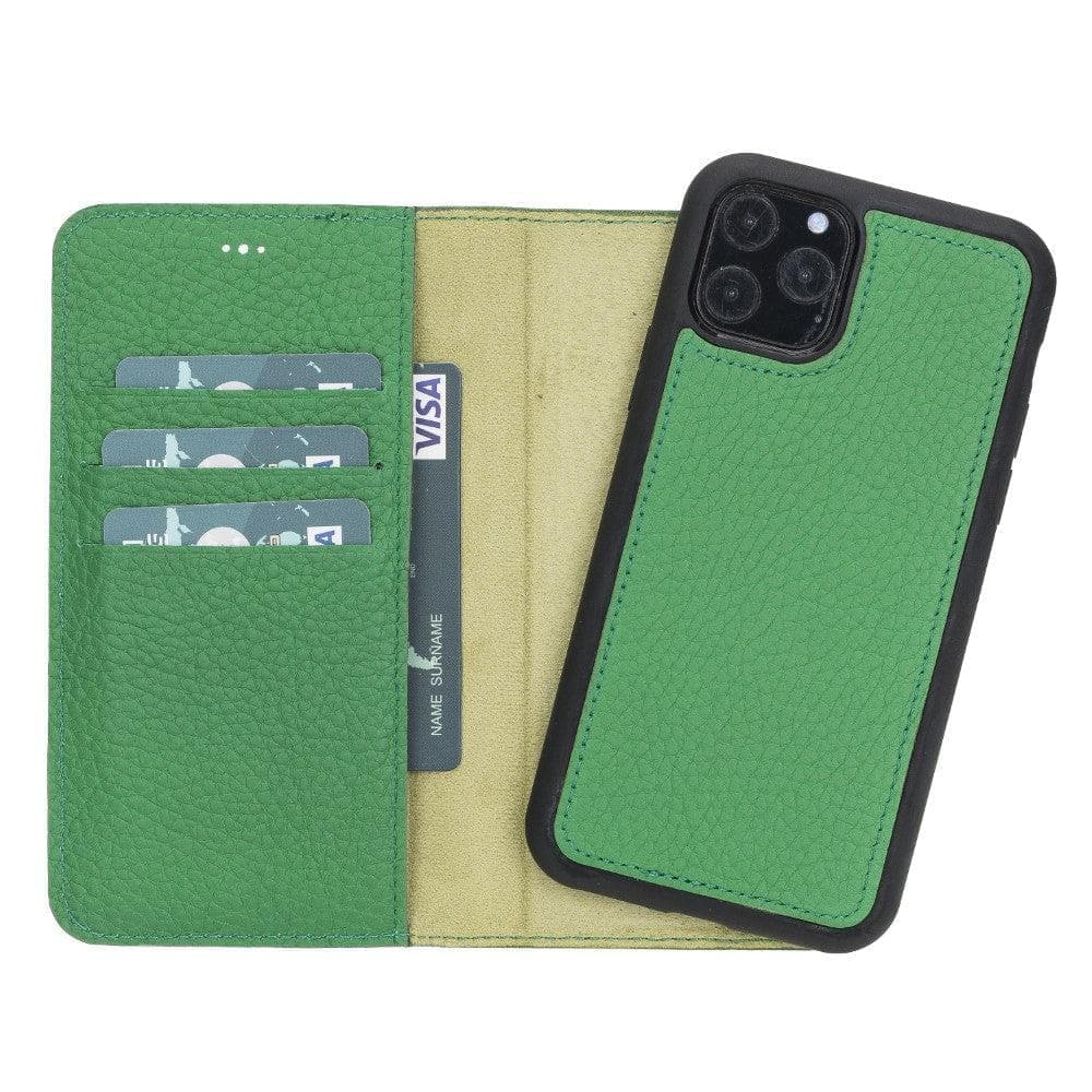 Magic iPhone 11 Series Detachable Genuine Leather Wallet Case - MW Bouletta