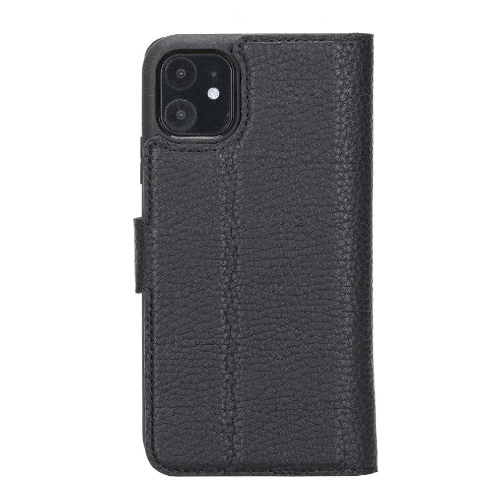 Magic iPhone 12 Series Detachable Genuine Leather Wallet Case - MW Bouletta