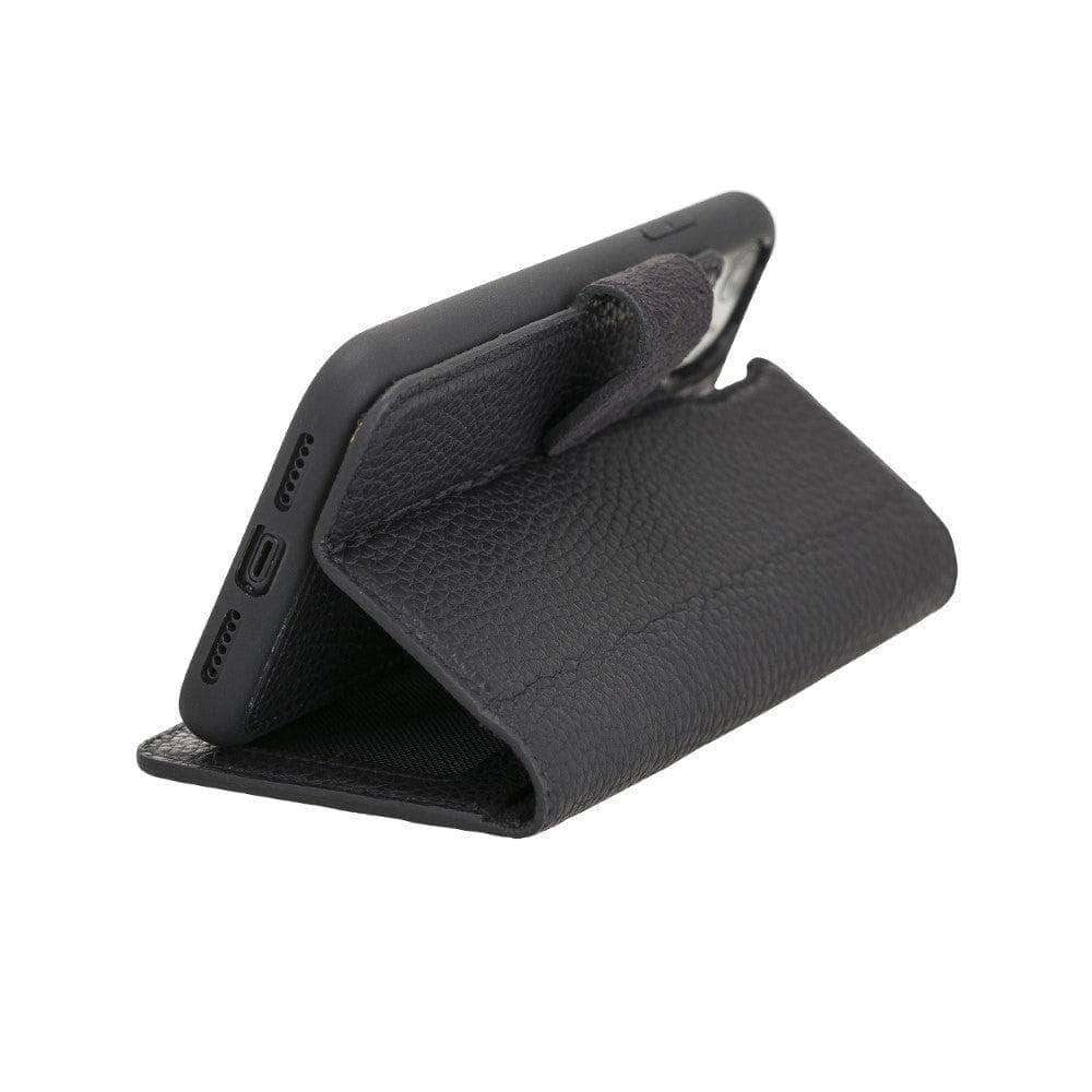 Magic iPhone 12 Series Detachable Genuine Leather Wallet Case - MW Bouletta