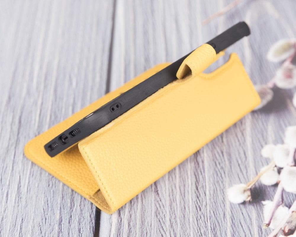 Magic iPhone 12 Series Detachable Genuine Leather Wallet Case - MW Bouletta
