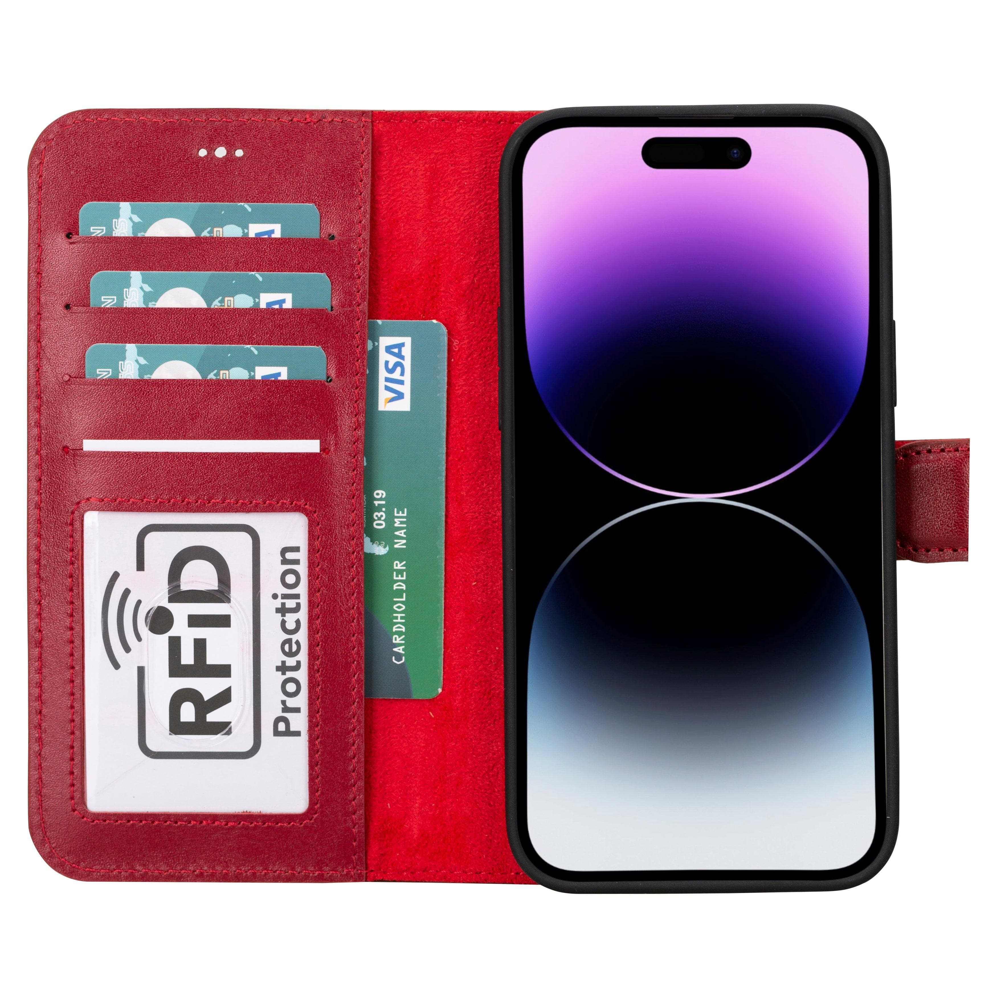 Magic iPhone 16 Detachable Genuine Leather Case Bouletta