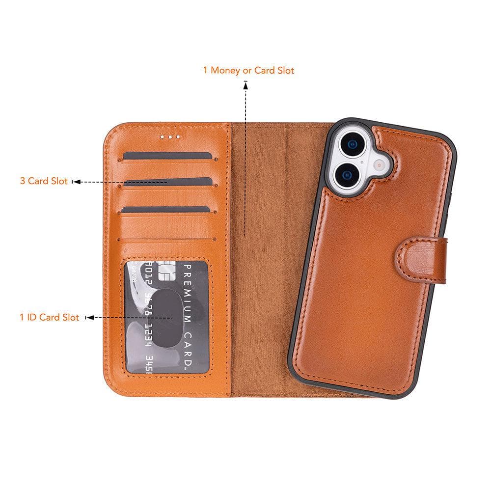Magic iPhone 17 Leather Detachable Wallet Case Bouletta