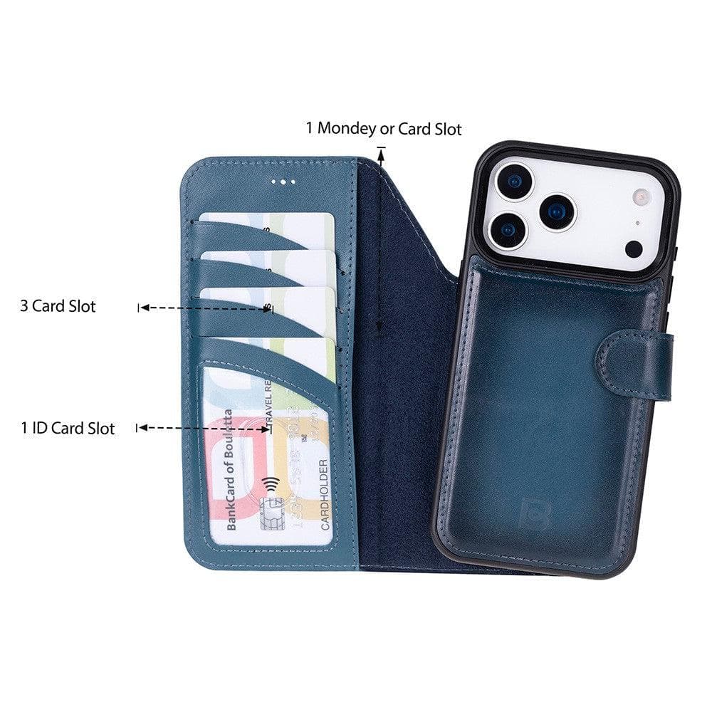 Magic iPhone 17 Pro Detachable Leather Wallet Case Bouletta