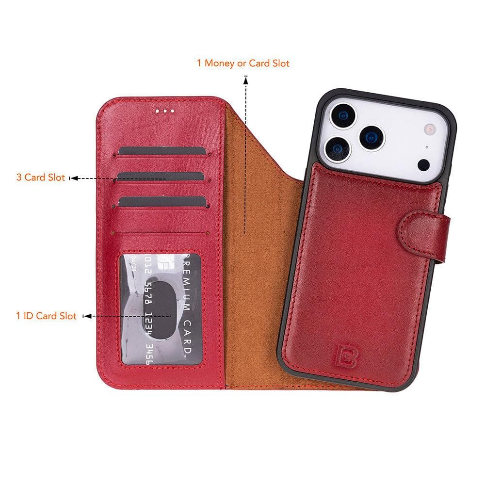 Magic iPhone 17 Pro Max Detachable Leather Wallet Case Bouletta