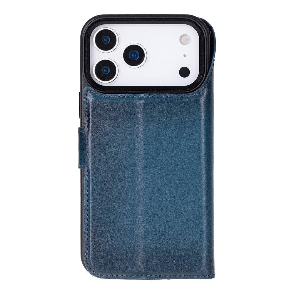 Magic iPhone 17 Pro Max Detachable Blue Leather Wallet Case Bouletta