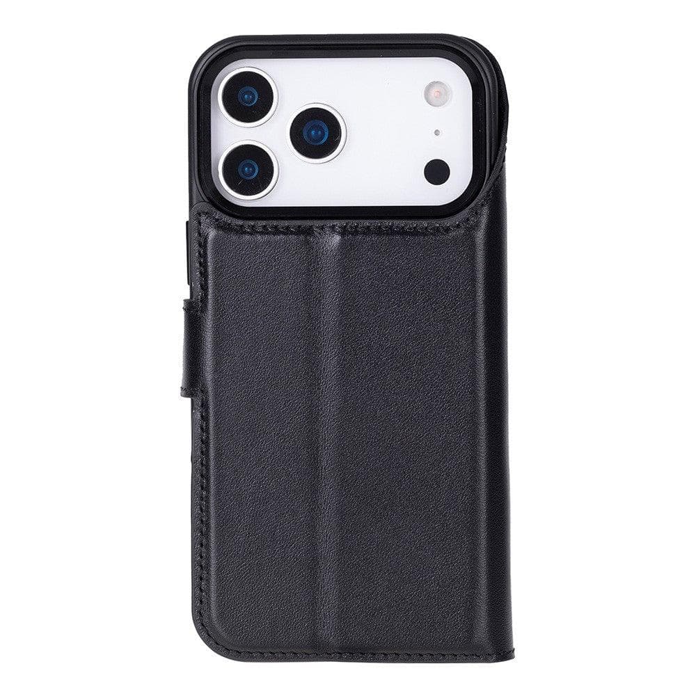 Magic iPhone 17 Pro Max Detachable Black Leather Wallet Case Bouletta