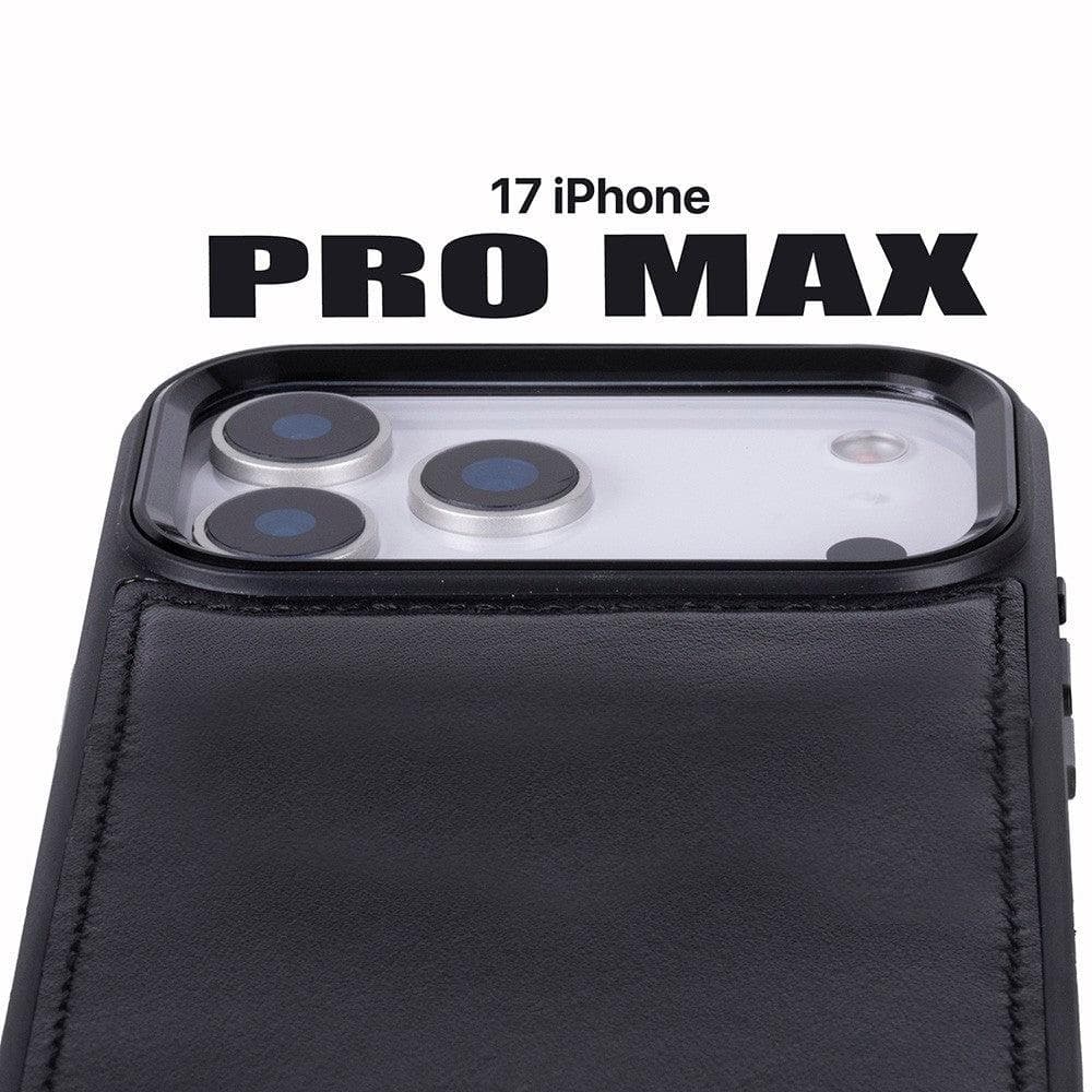 Magic iPhone 17 Pro Max Detachable Black Leather Wallet Case Bouletta