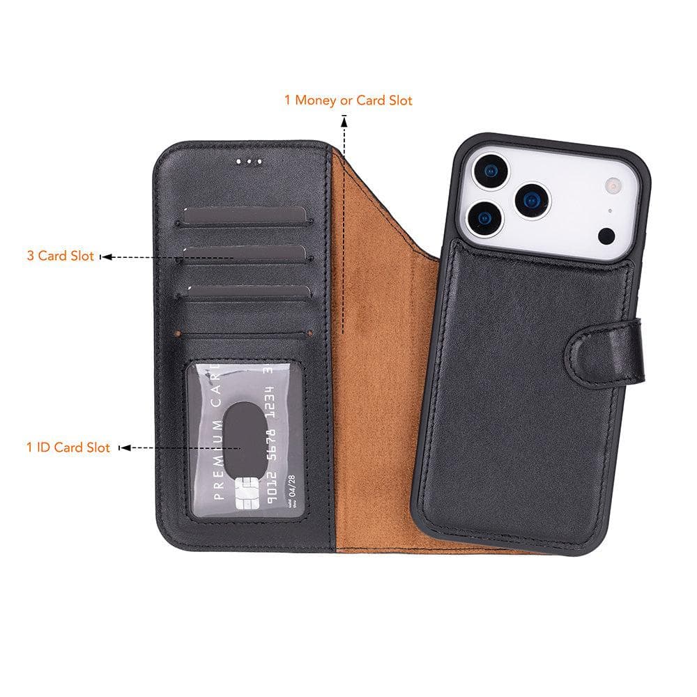 Magic iPhone 17 Pro Max Leather Detachable Wallet Case Bouletta