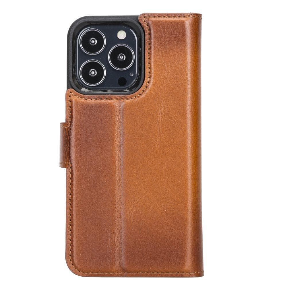 Magic iPhone13 Series Detachable Genuine Leather Wallet Case - MW UnBranded
