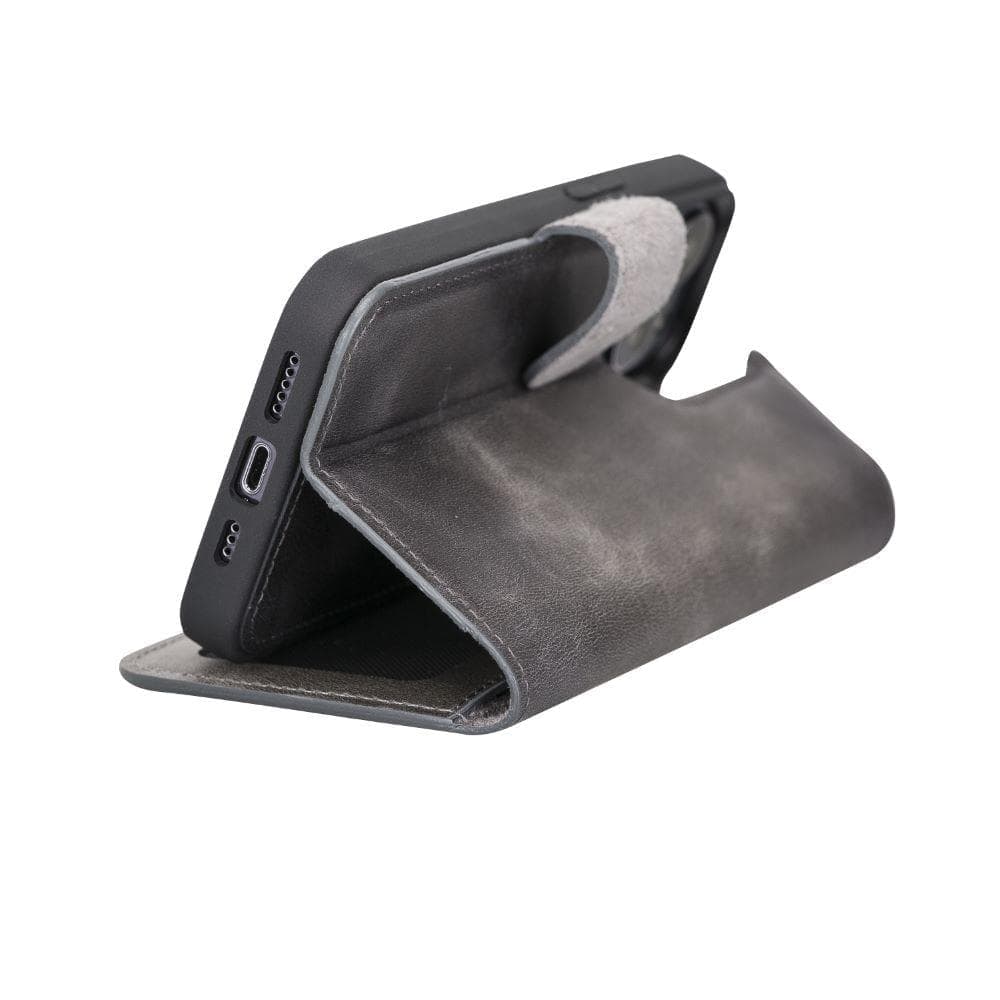 Magic iPhone13 Series Detachable Genuine Leather Wallet Case - MW UnBranded