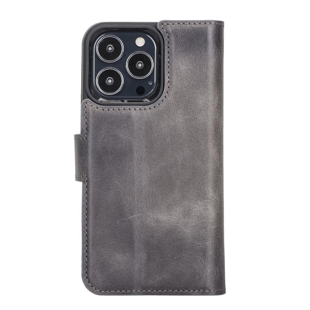 Magic iPhone13 Series Detachable Genuine Leather Wallet Case - MW UnBranded