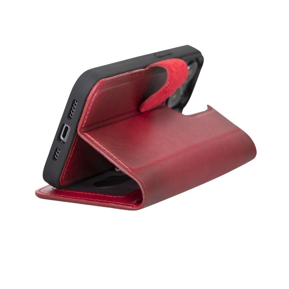 Magic iPhone13 Series Detachable Genuine Leather Wallet Case - MW UnBranded