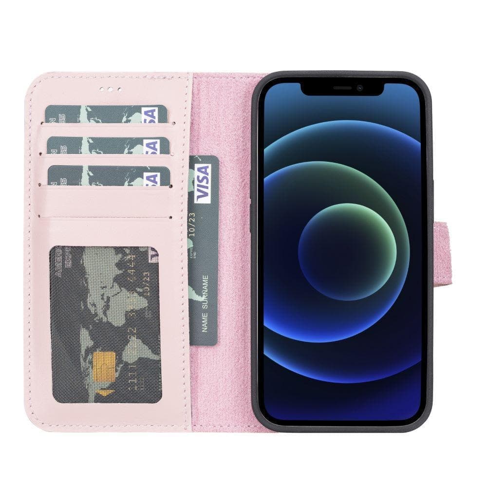 Magic iPhone13 Series Detachable Genuine Leather Wallet Case - MW UnBranded