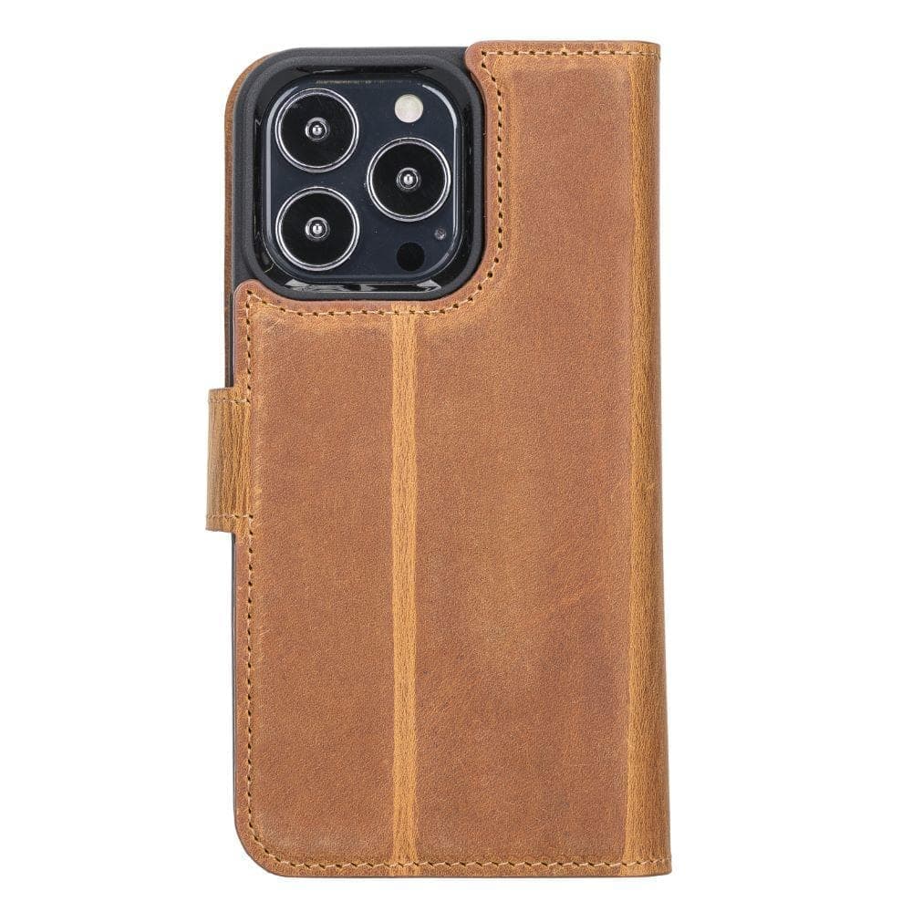 Magic iPhone13 Series Detachable Genuine Leather Wallet Case - MW UnBranded
