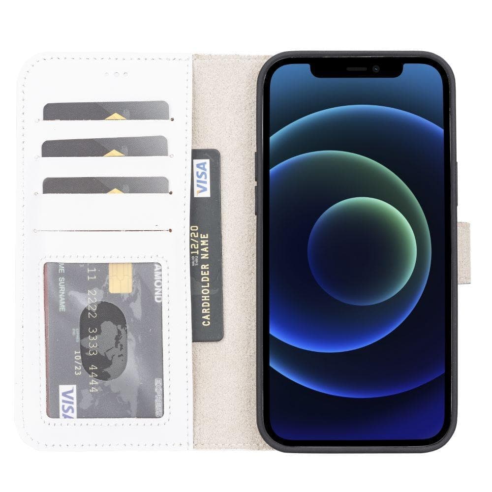 Magic iPhone13 Series Detachable Genuine Leather Wallet Case - MW UnBranded