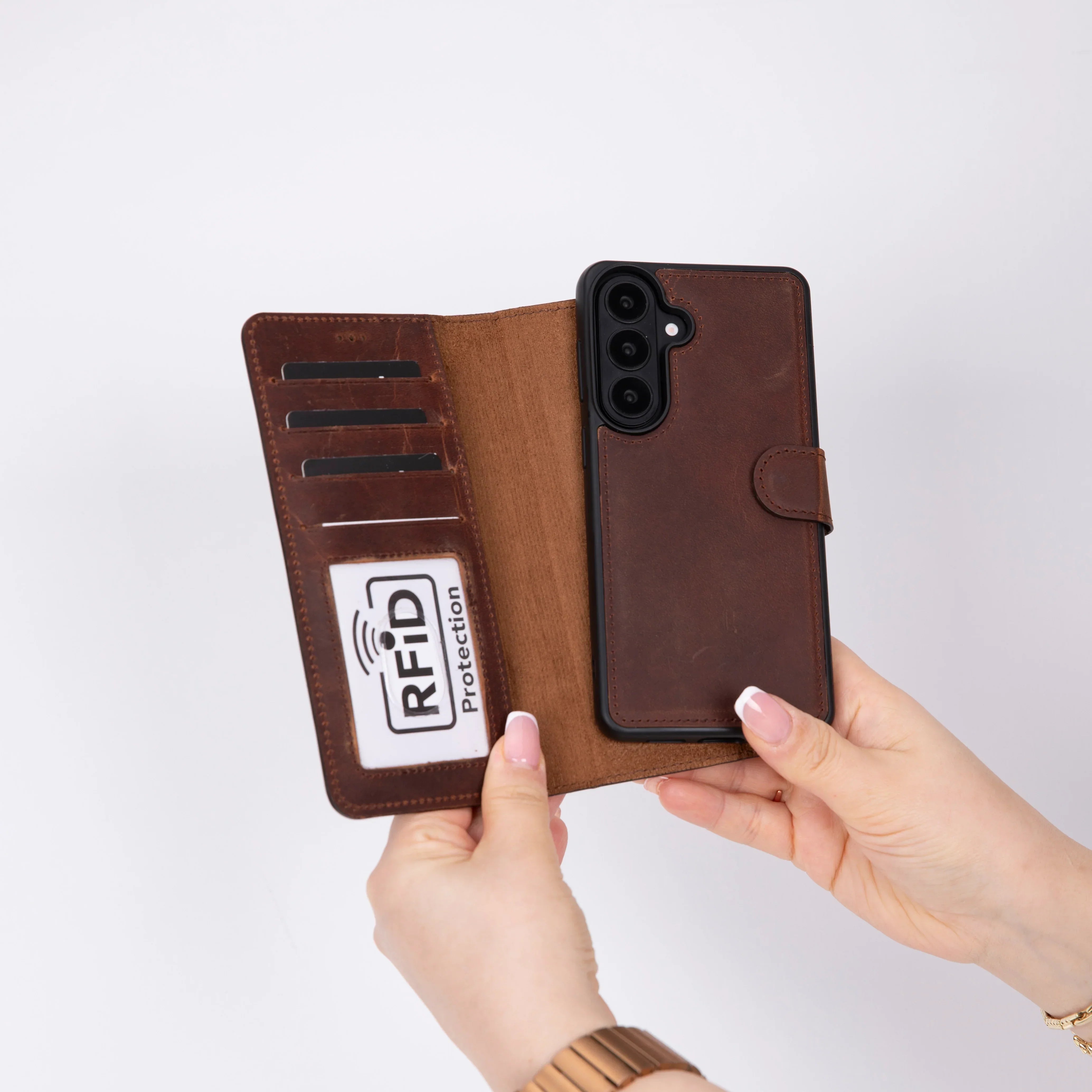 Magic Samsung Galaxy S26 Plus Detachable Leather Wallet Case Bouletta