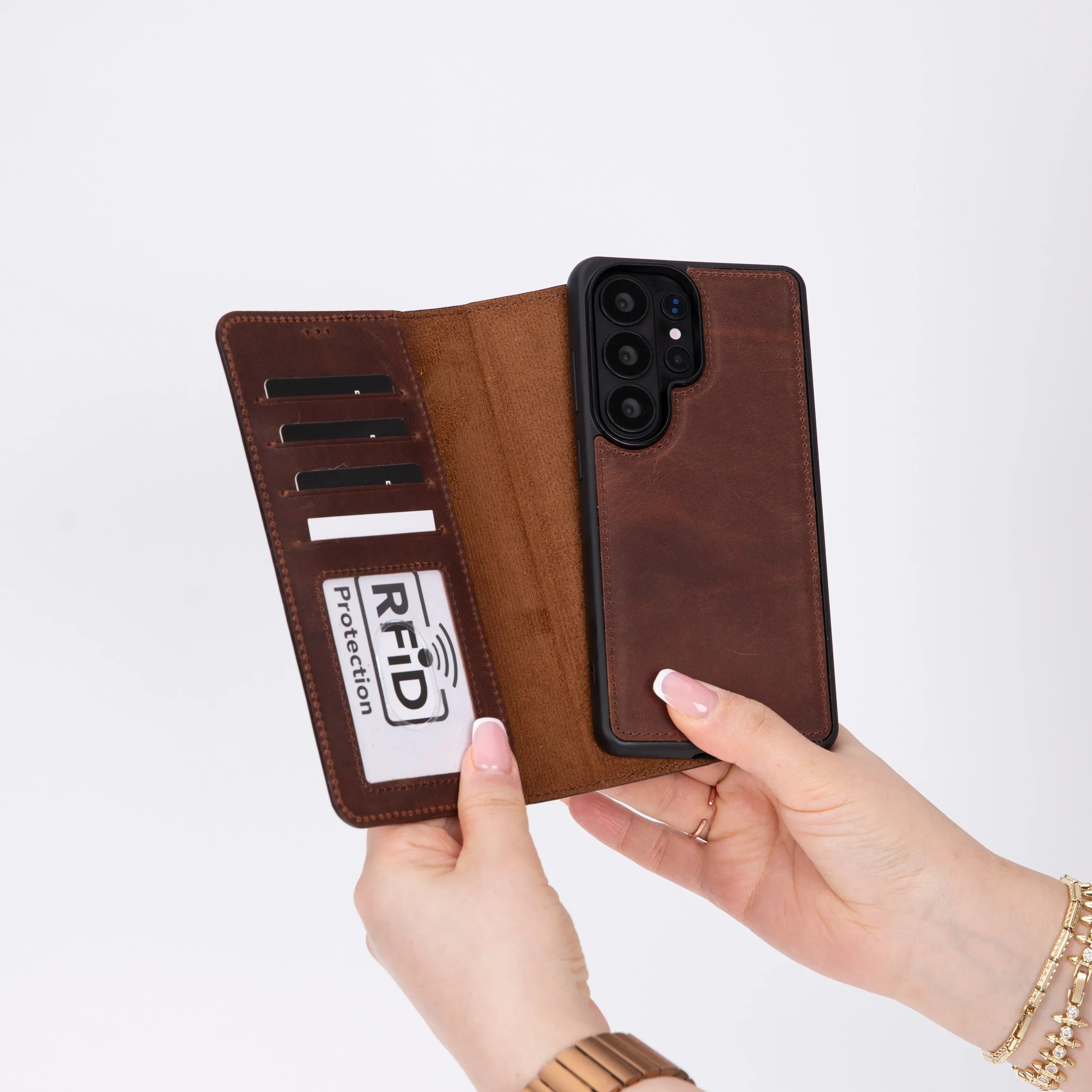 Magic Samsung Galaxy S26 Ultra Detachable Leather Wallet Case Bouletta