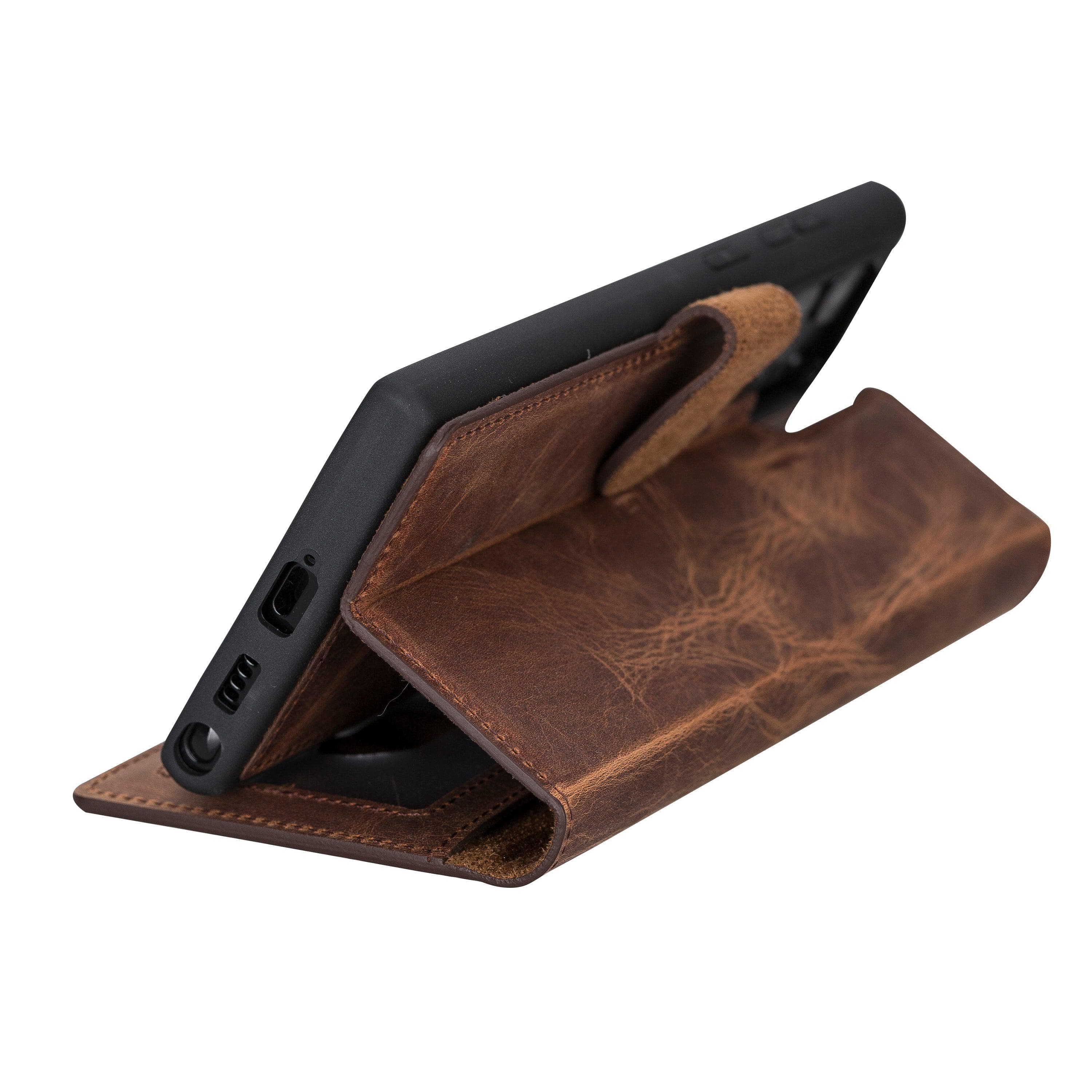 Magic Samsung Series Detachable Genuine Leather Wallet Case - MW Bouletta