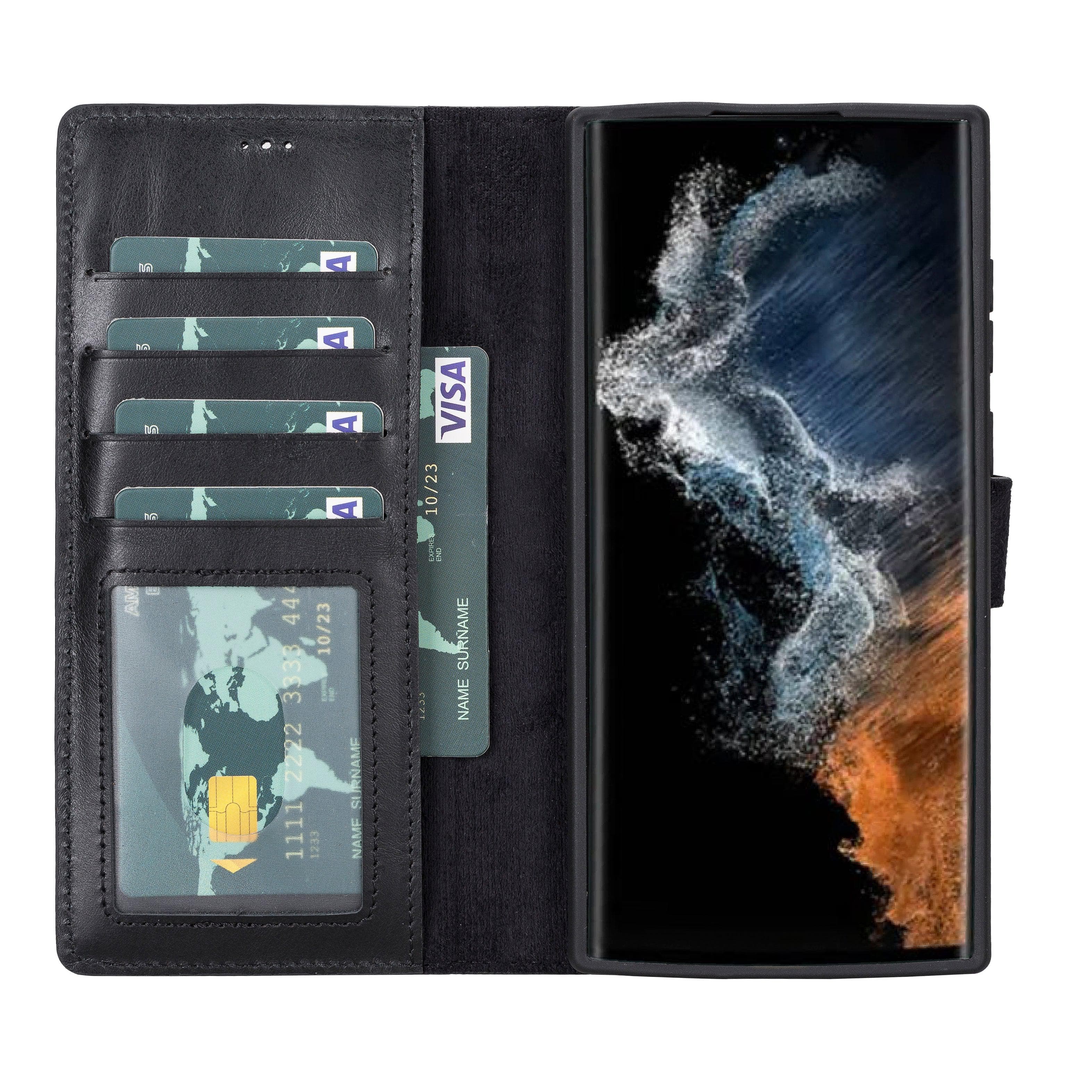 Magic Samsung Series Detachable Genuine Leather Wallet Case - MW Bouletta