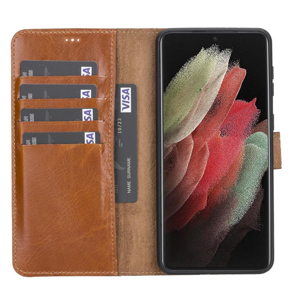 Magic Samsung Series Detachable Genuine Leather Wallet Case - MW Bouletta