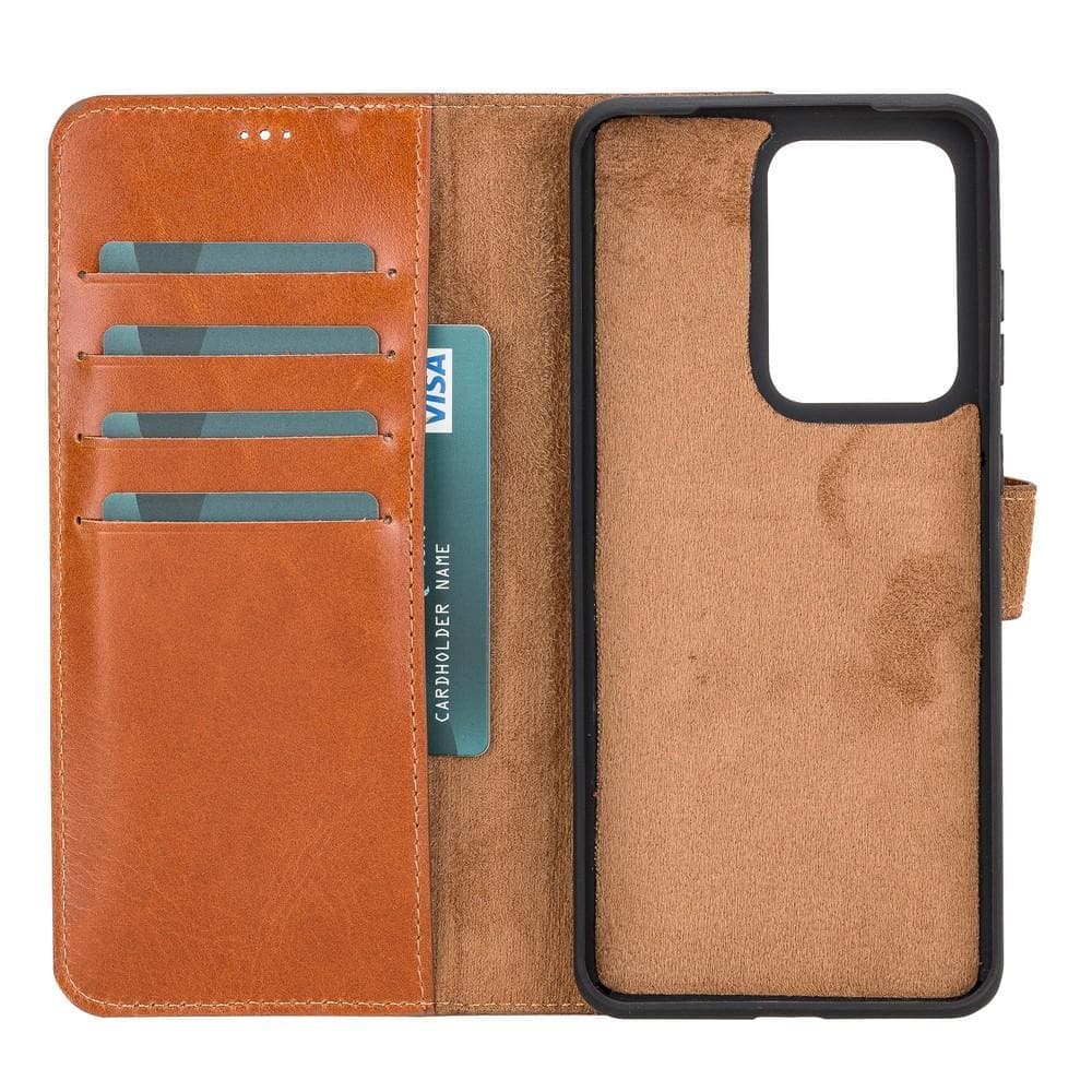 Magic Samsung  Series Detachable Genuine Leather Wallet Case - MW Bouletta