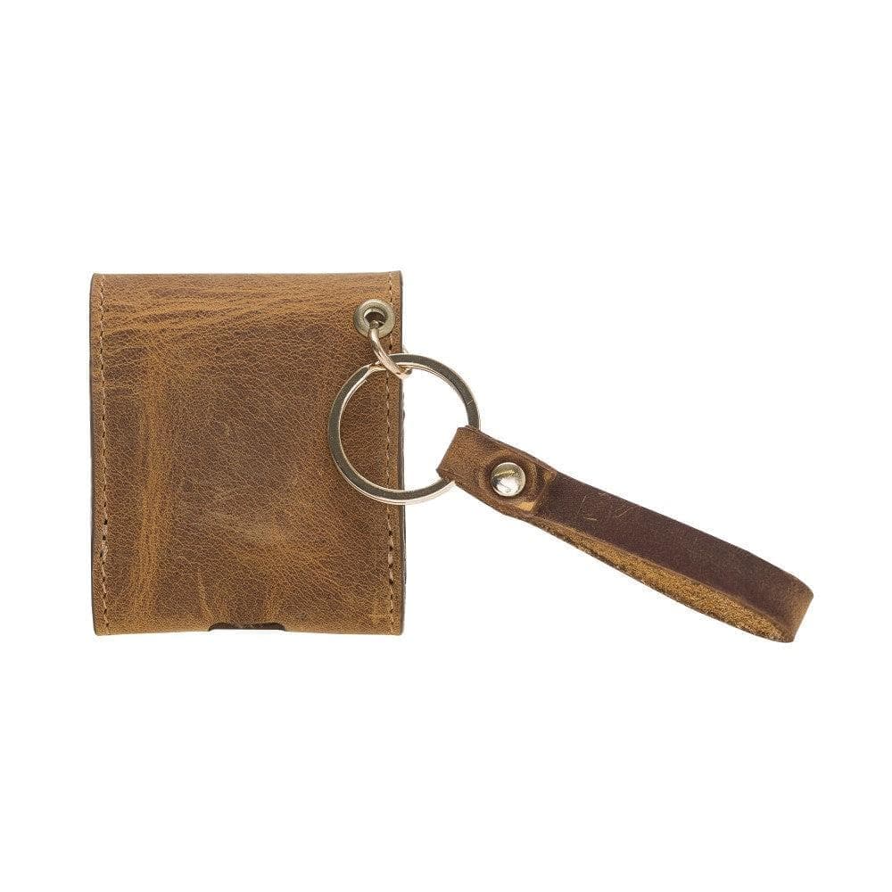 Mai Snap AirPods 3 and AirPods Pro Leather Case with Hook - Airpods 1/2 / Rustic Tan Bouletta