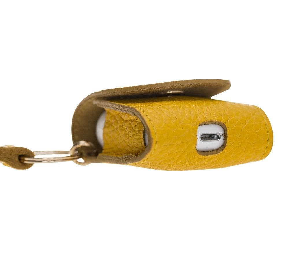 Mai Snap AirPods 3 and AirPods Pro Leather Case with Hook - Airpods 1/2 / Yellow FLOATER YELLOW Bouletta