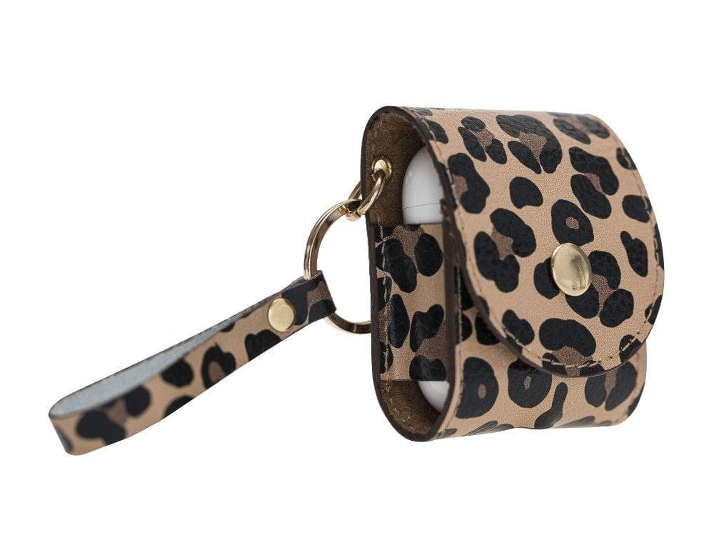 Mai Snap AirPods 3 and AirPods Pro Leather Case with Hook - Airpods 3 / Leopard Bouletta