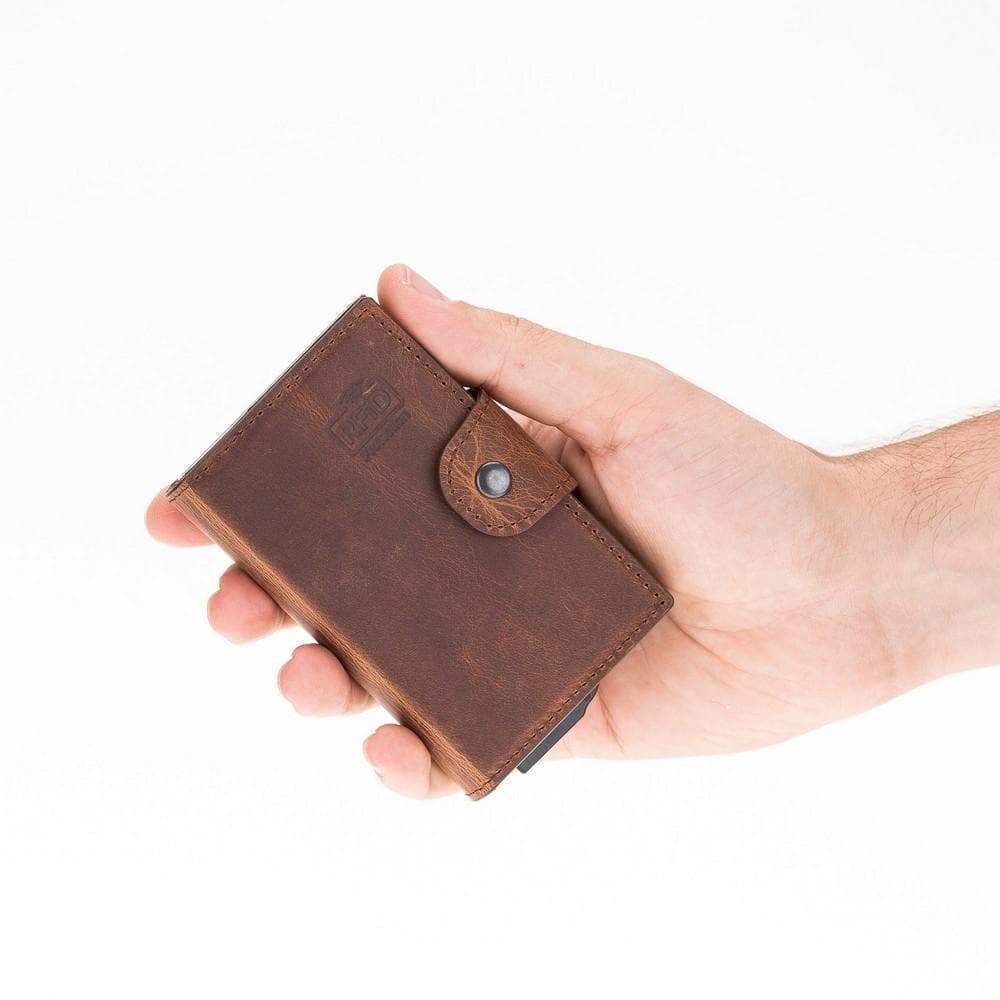Mondello Genuine Leather Pop-Up Card Holder Bouletta