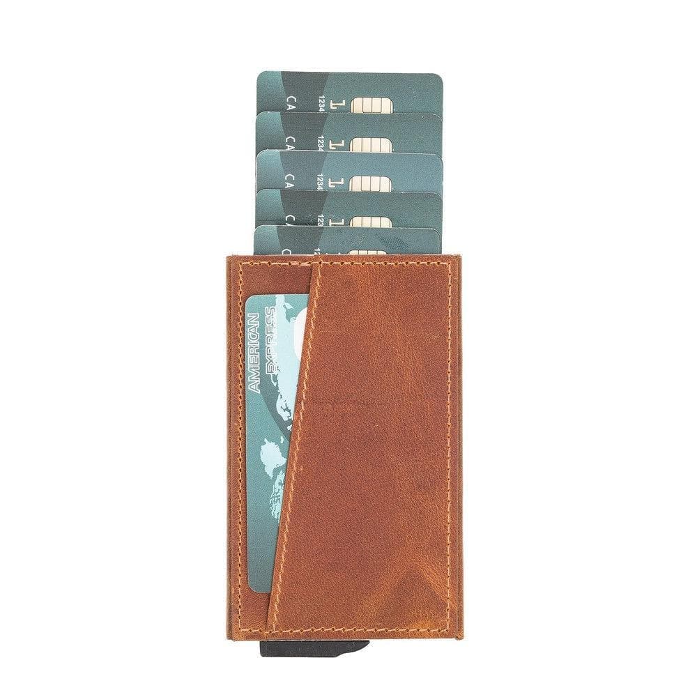 Mondello Genuine Leather Pop-Up Card Holder Bouletta