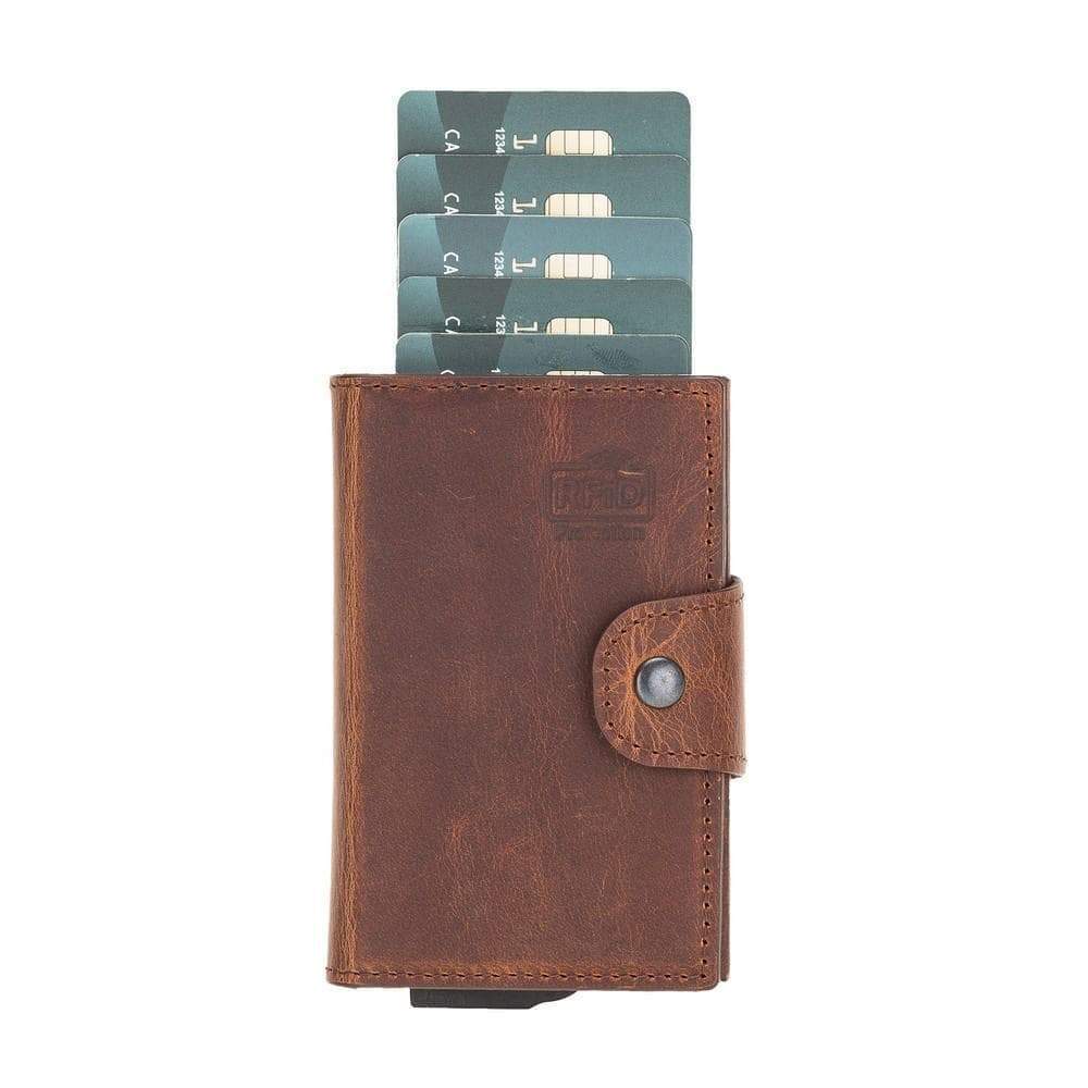 Mondello Genuine Leather Pop-Up Card Holder Bouletta