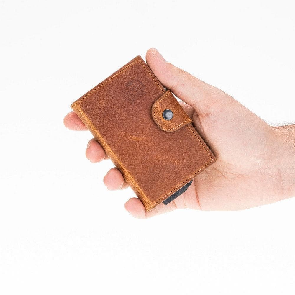 Mondello Genuine Leather Pop-Up Card Holder Bouletta