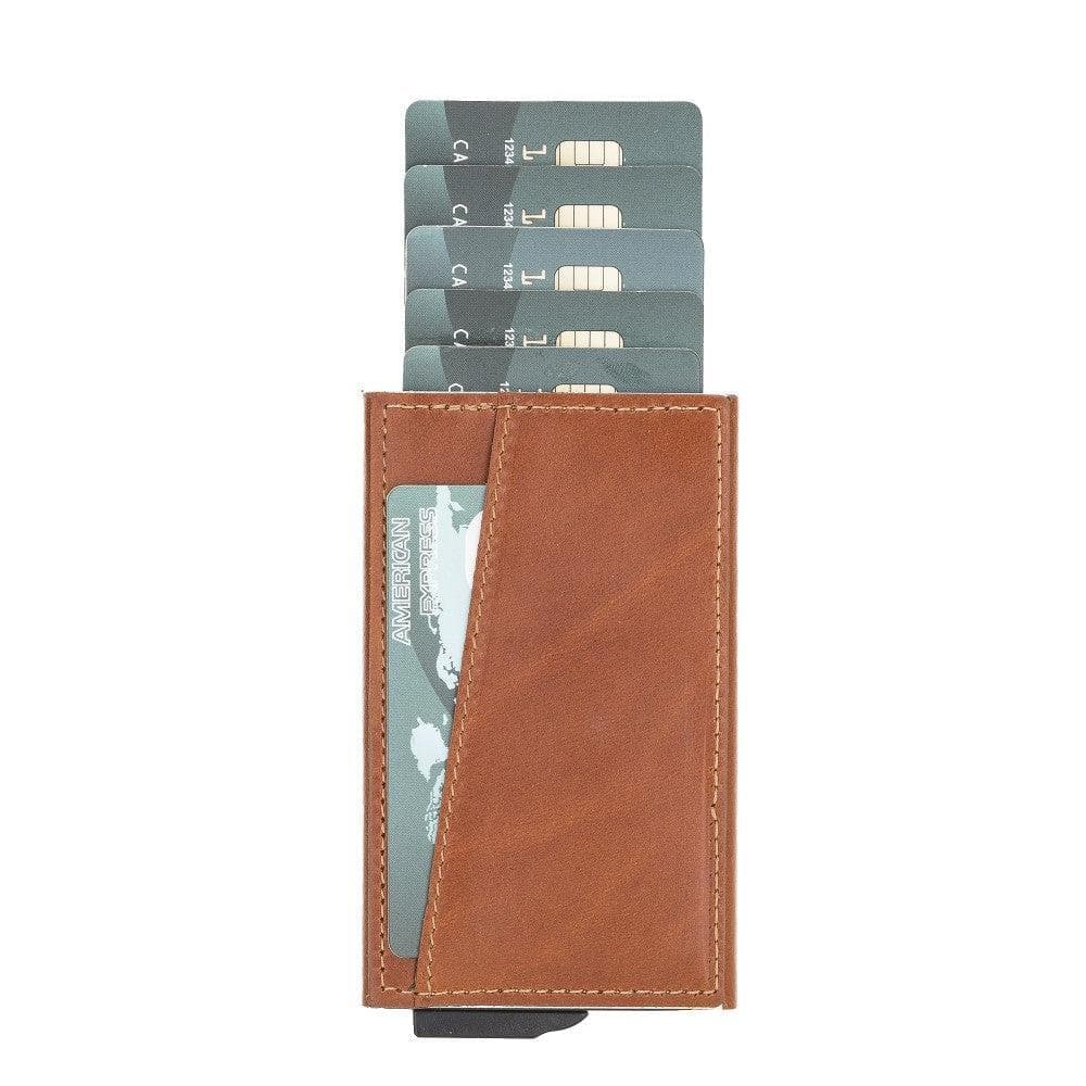 Mondello Genuine Leather Pop-Up Card Holder Bouletta