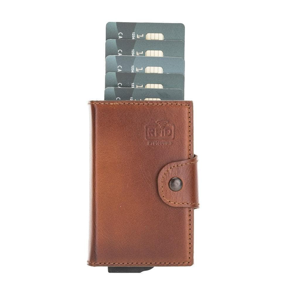 Mondello Genuine Leather Pop-Up Card Holder Bouletta