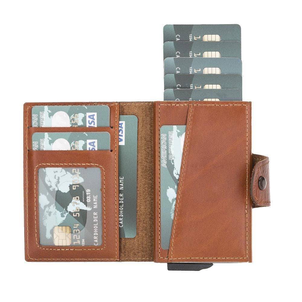 Mondello Genuine Leather Pop-Up Card Holder Bouletta