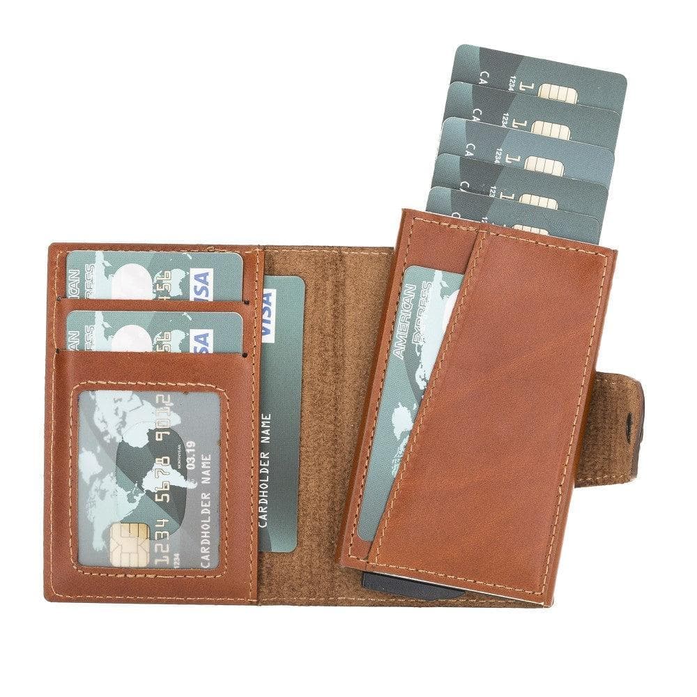 Mondello Genuine Leather Pop-Up Card Holder Bouletta