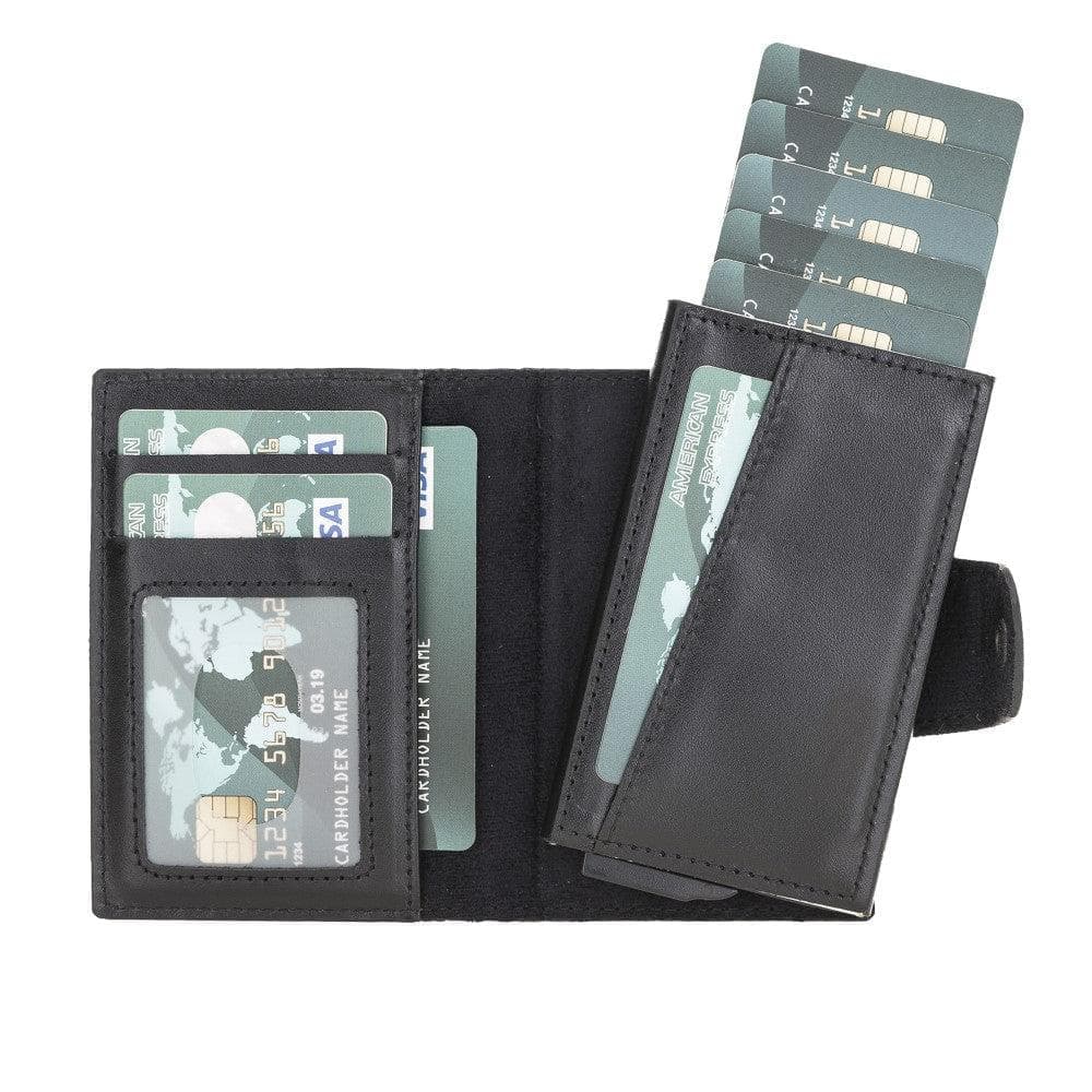Mondello Genuine Leather Pop-Up Card Holder Bouletta